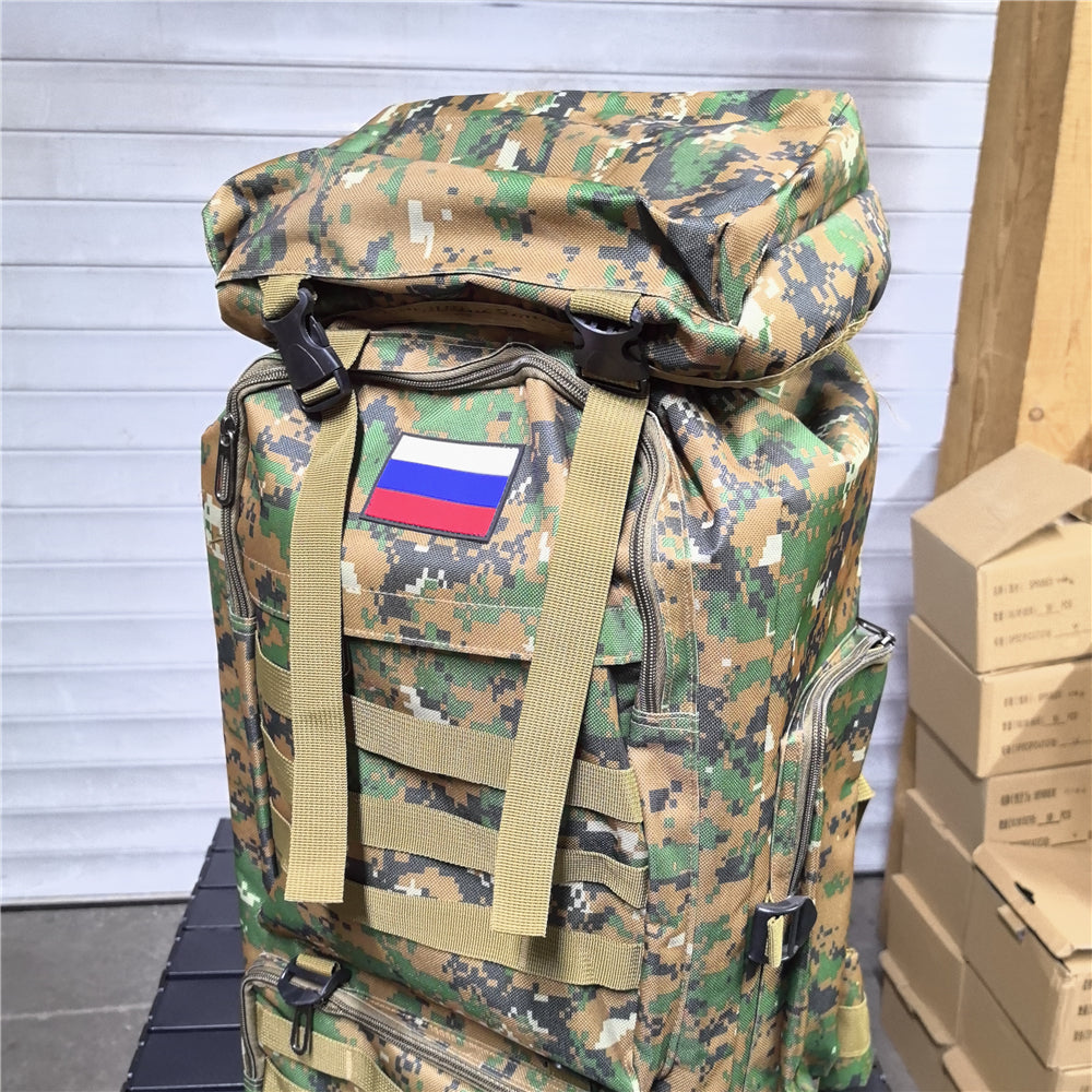 Рюкзак тактический 80л. №5 (Зеленый камуфляж) — изображение 5