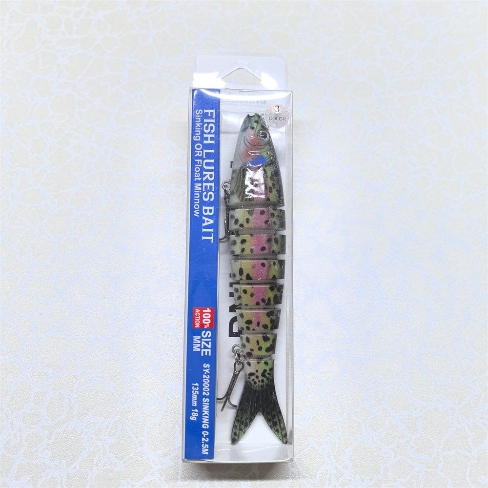 Воблер Minnow SY-20002 20 гр 0-2.5M 135мм цв 3# многосекционная — изображение 3