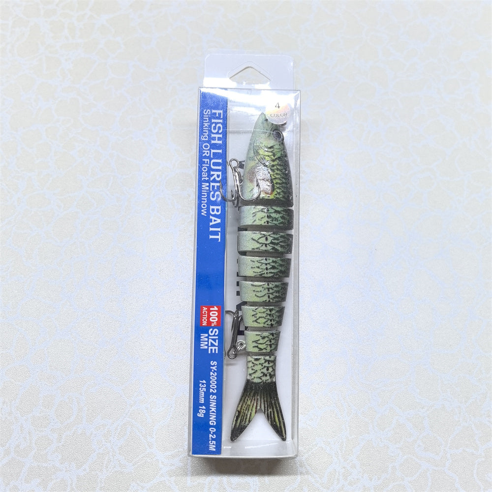 Воблер Minnow SY-20002 20 гр 0-2.5M 135мм цв 4# многосекционная — изображение 3