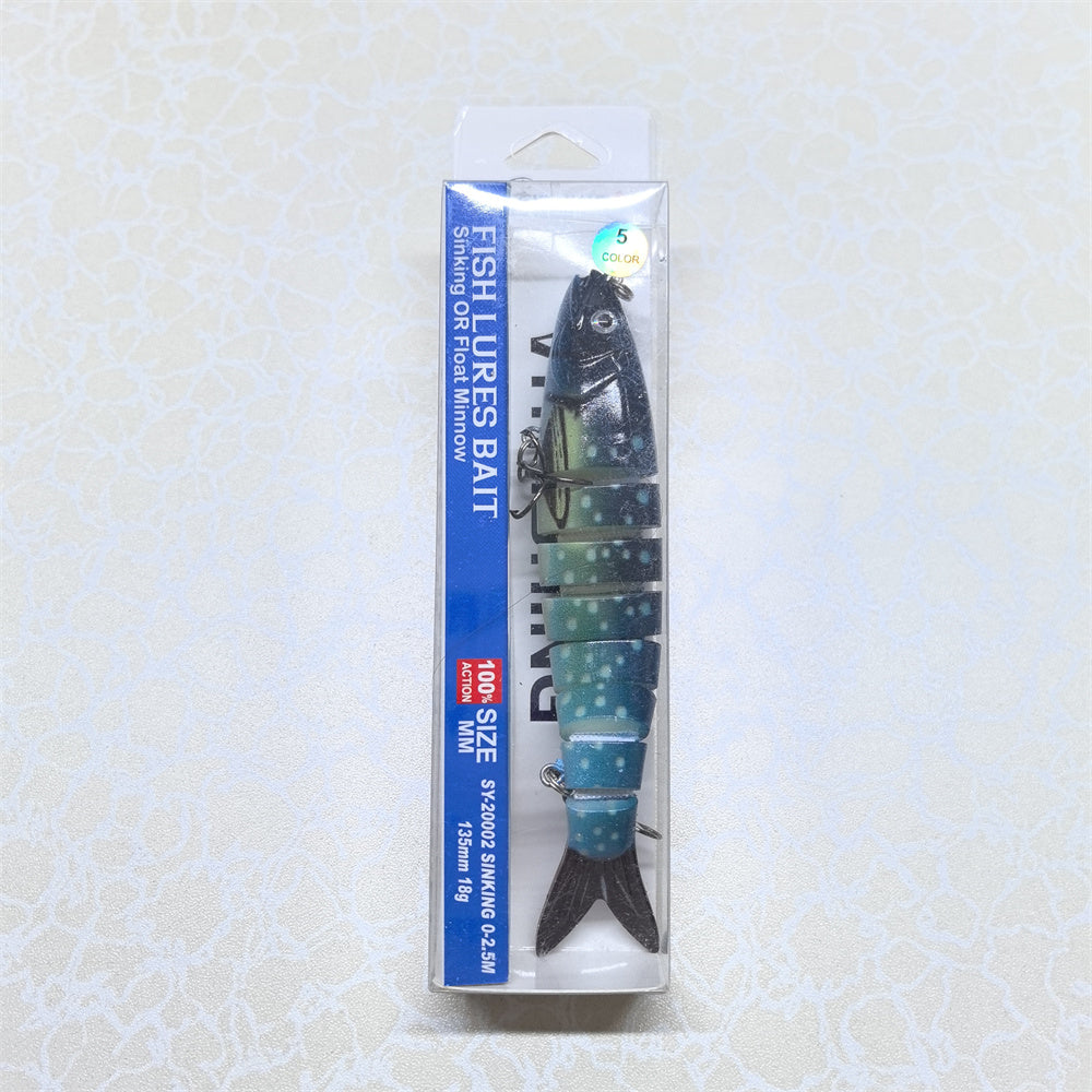 Воблер Minnow SY-20002 20 гр 0-2.5M 135мм цв 5# многосекционная — изображение 3