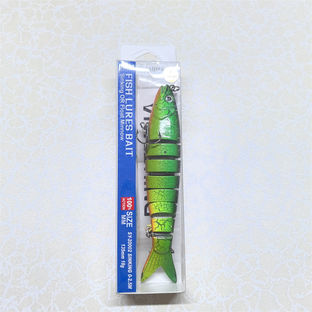 Воблер Minnow SY-20002 20 гр 0-2.5M 135мм цв 7# многосекционная — изображение 3