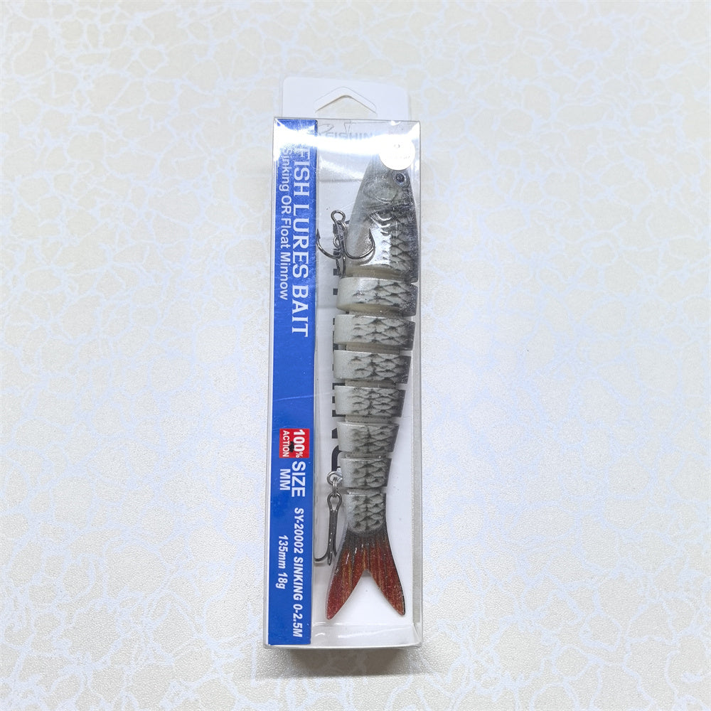 Воблер Minnow SY-20002 20 гр 0-2.5M 135мм цв 8# многосекционная — изображение 3